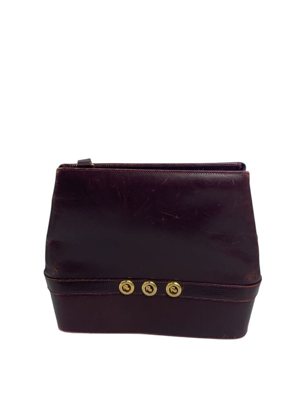 Salvatore Ferragamo Shoulder Bag Leather Bordeaux